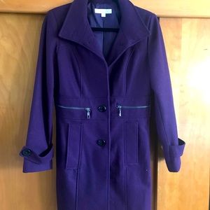 Purple Long Winter Coat from NY&Co
